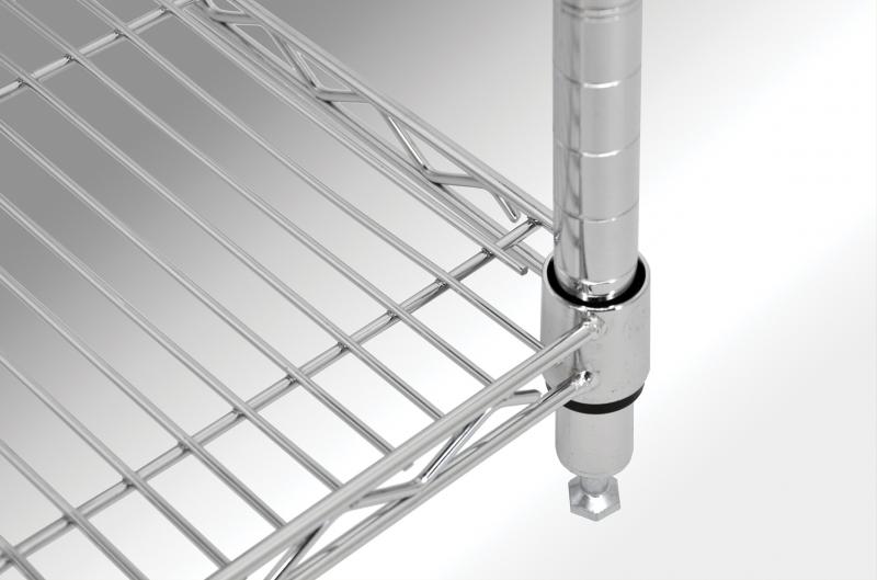 18" x 48" x 72" Chrome Shelving Kit